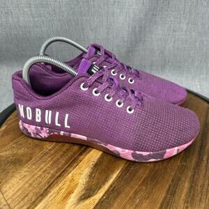 Nobull Outwork Trainers Women's Size 9.5 Purple Superfabric Heather Shoes Gym